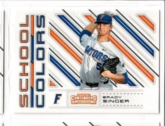 BRADY SINGER 2018 Panini Contenders Draft Picks SCHOOL COLORS #1 ROYALS GATORS