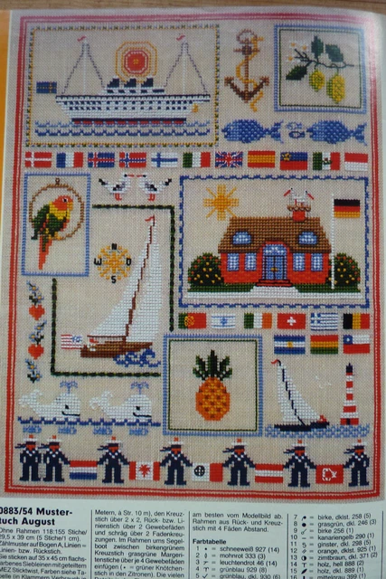 VINTAGE:burda: "Anna" Spaß am Handarbeiten August 1983 sticken, stricken, häkeln 15