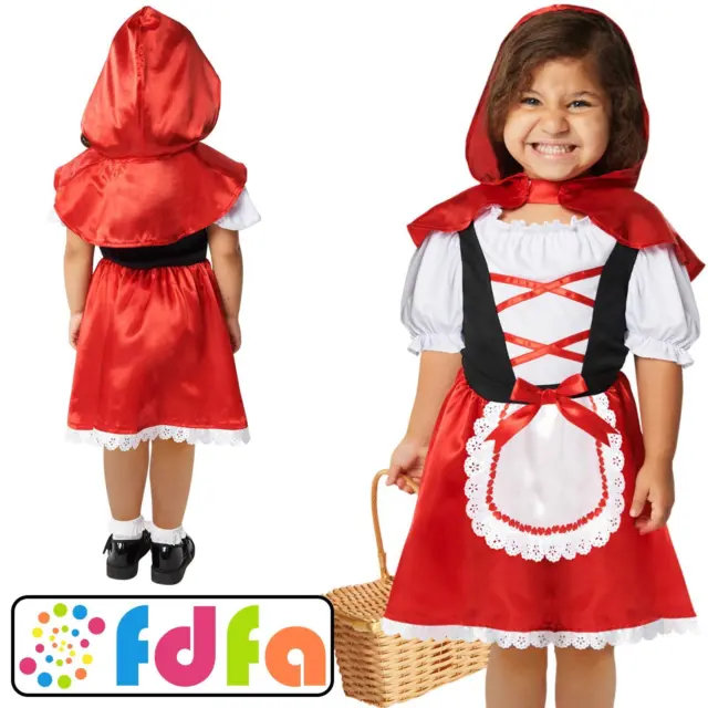 Amscan Little Red Riding Hood Kids Childs Girls Fancy Dress Costume Book Day