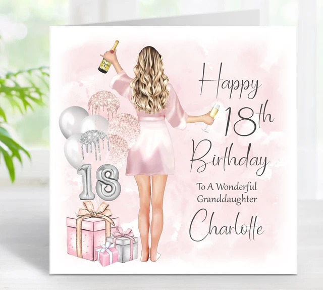 Personalised Girls Birthday Card 13th 16th 28th Daughter - Foto 9