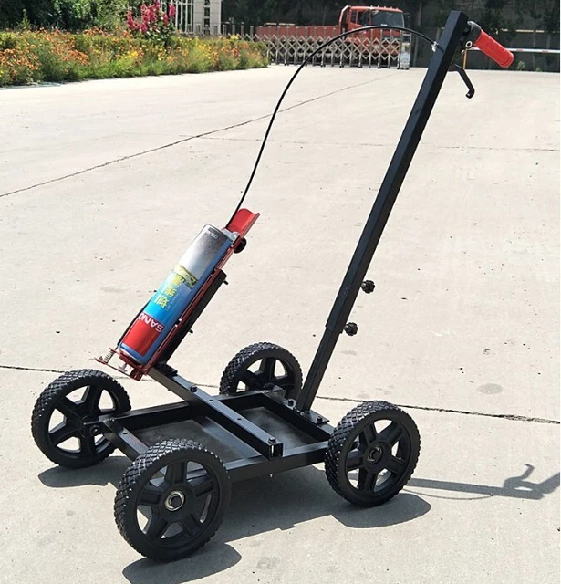 PORTABLE TRAFFIC LINE Marking Scriber Spray Paint Trolley Circular