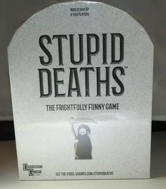 University Games, Stupid Deaths Board Game, New in Box