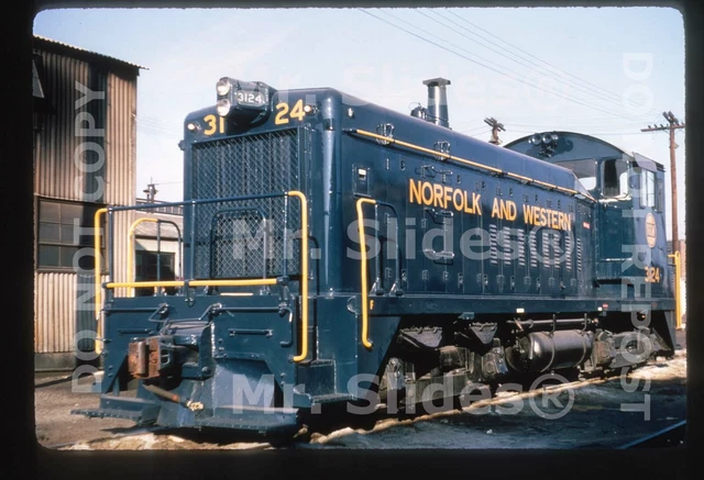 Duplicate Slide N&W Norfolk & Western Fresh Blue/Gold Paint SW8 3124
