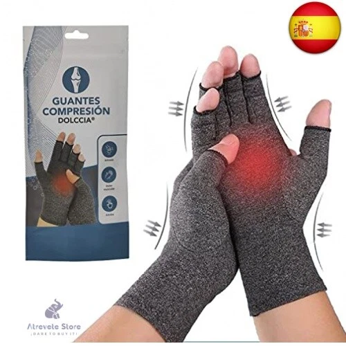 DOLCCIA Guantes de compresión artritis, Alivio para dolor de manos y artrosis,