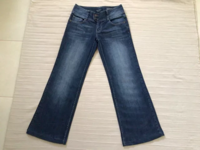 Ladies Just Jeans Blue Indigo Wide Leg Jeans Denim Pants Trousers Size 8