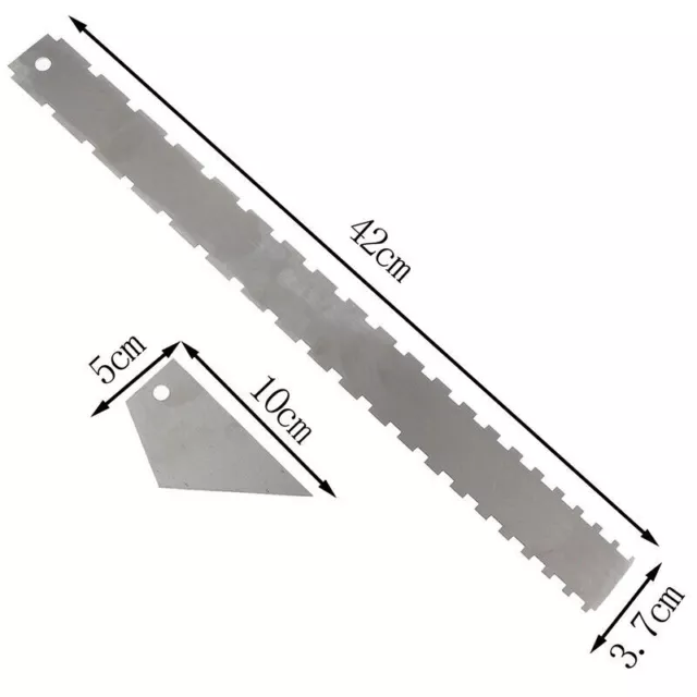 Guitar Neck Notched Straight Edge&Fret Ruler Rocker Luthier Tool Stainless ^^i 3