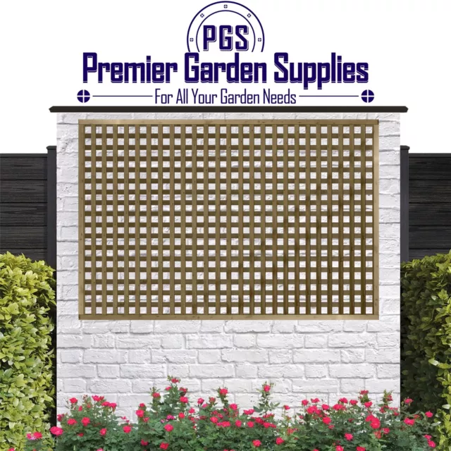 6ft x 4ft Premier Elite Highgrove Square Smooth Lattice Trellis Panels