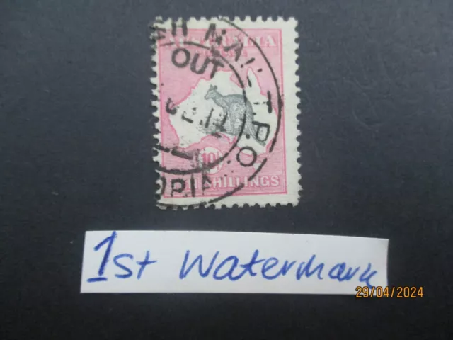 Kangaroo Stamps: 1st Watermark Used - Excellent Item, Must Have! (c56)