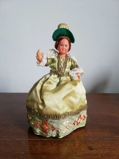 Poupée Folklorique Vintage 1950 - Tête Celluloid SNF Petit Colin - Collection