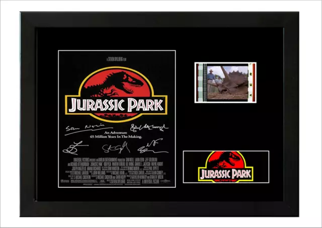 Jurassic Park Original Framed Film Cell Display Signed Stunning Gift
