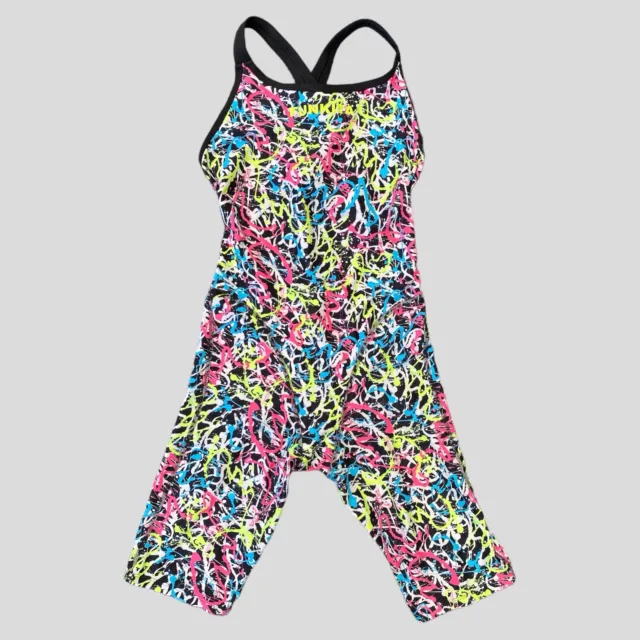 FUNKITA Girls Fast Legs Messed up One Piece Swimwear Size 12 Leaderback Legsuit