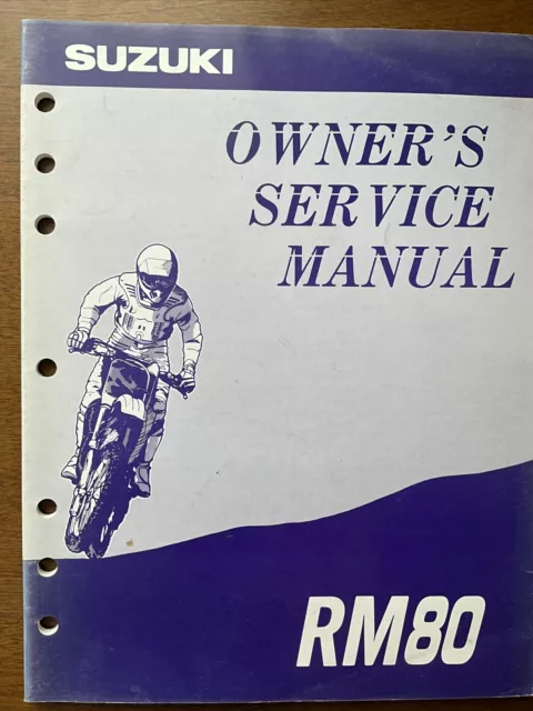 1993 Suzuki RM80 factory owners service repair manual 99011-02B28-03A