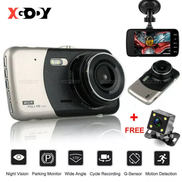 IBAYE Dashcam Auto Vorne und Hinten, 1080P Full HD Autokamera Dual Dashcam  mit 3.0 LCD Display, Dashcam für Autos 170 ° Weitwinkel, G-Sensor,  Loop-Aufnahm, Parküberwachung, Nachtsicht, WDR: : Elektronik & Foto