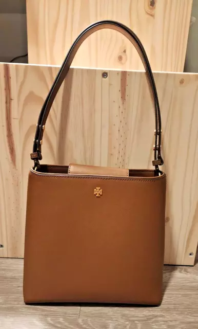 Tory Burch Emerson Small Light Meadowsweet Saffiano Leather Tote Bag