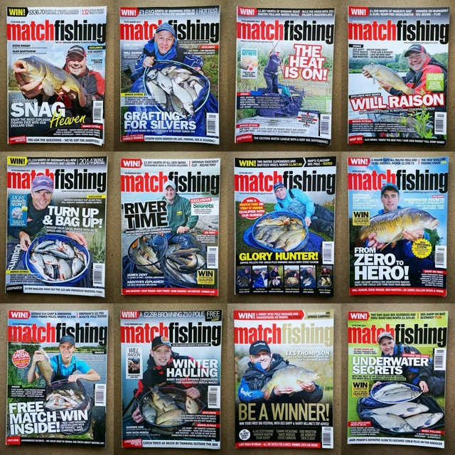 MAGAZINE - MATCH Fishing Angling Contents Index Shown - Various Dates £ ...