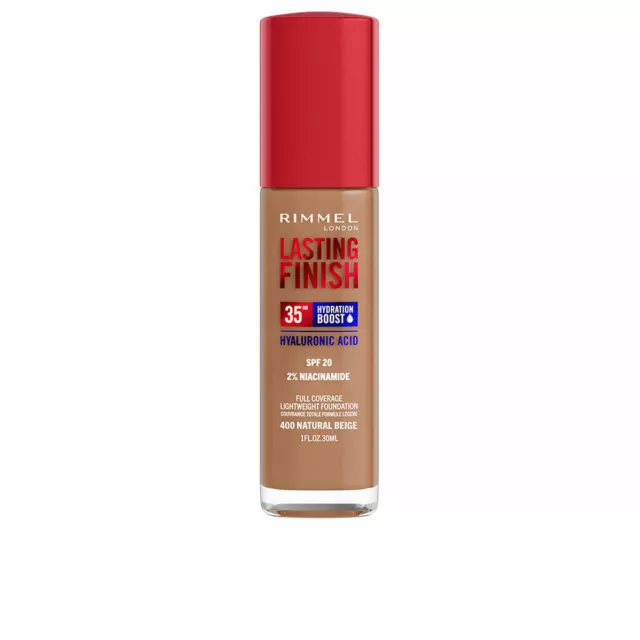 Base de maquillage liquide Rimmel London Lasting Finish Nº 400 Natural Beige