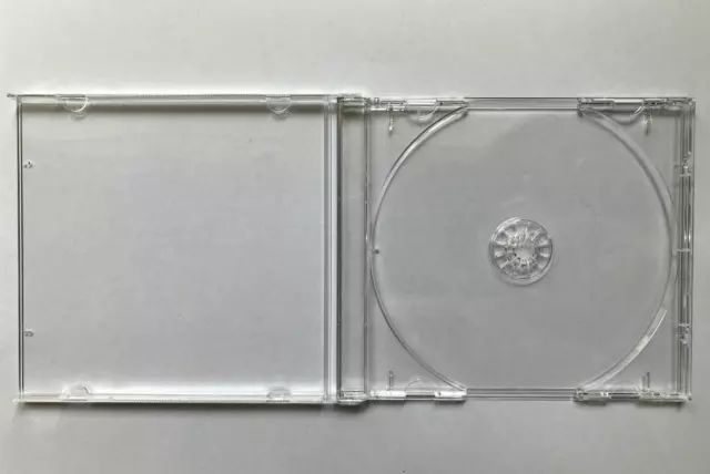 100 Stück CD Hüllen - Jewel Case - für 1 CD - transparent