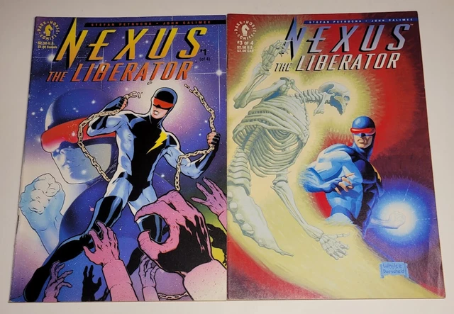 NEXUS: "The Liberator" #1 & #3. October 1992, Dark Horse Comics. NM
