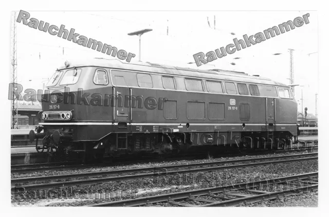 altes Baryt-Foto DB 216 157-8 Herford 1973 - ca. 9x14  B5445