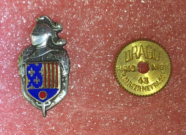 Insigne Gendarmerie Départementale De Corse Drago - Vintage Original 1970 (occasion)