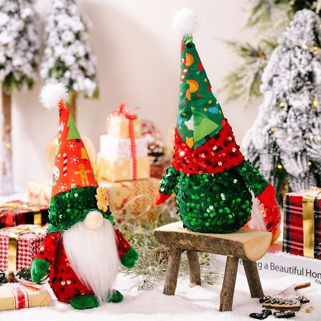 2023 Christmas Decor Dolls Snowman Santa Claus Xmas Hanging Table Ornament
