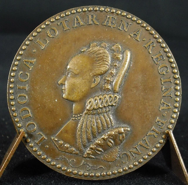 MÉDAILLE LOUISE DE LorraineVaudémont Henri III de France Germain Pilon
