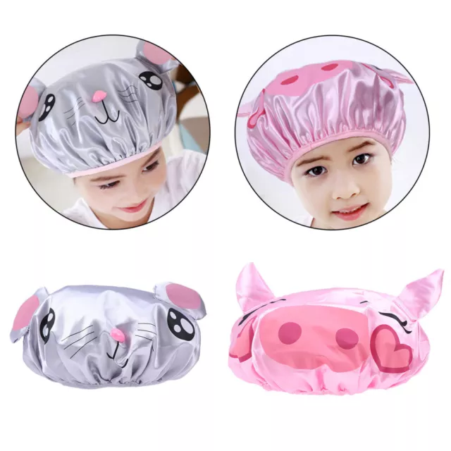 2 Pc Baby Night Sleep Cap Kids Bath Visor Shower Hat Toddlers