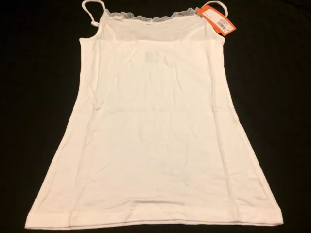 B69 Gillian & O'Malley Women's SLEEP Cami Tank Top WHITE SUPER SOFT SIZE SMALL S