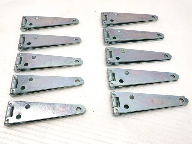 10pk Strap Gate Hinge 4" Light Duty Zinc Plated Fence Barn Door Industrial