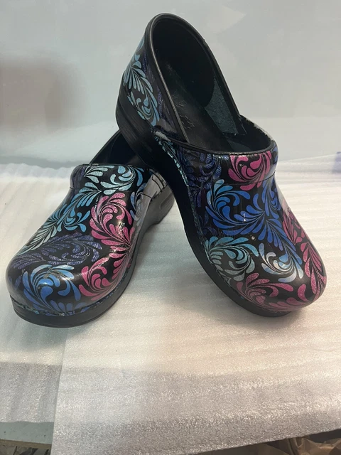 Dansko professional grey paisley patent 2025