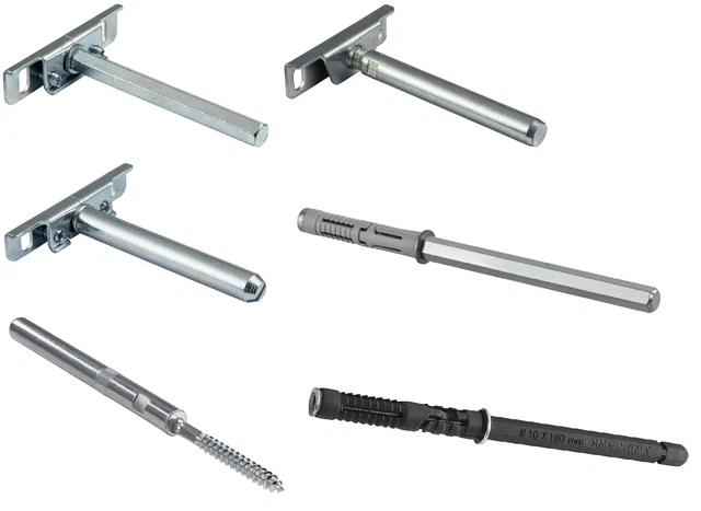 Gedotec Support De Tablette Support D'étagère Réglable | 50 Pièces Support D'étagère Invisible | SUPPORT | Taquet D'étagère En Fer Galvanisé - Support D'étagère