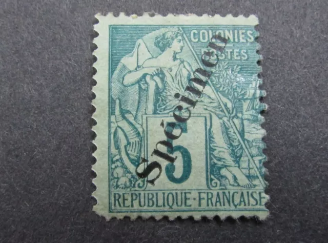nystamps France Colonies Stamp Mint OG H Specimen Rare         U2y3340