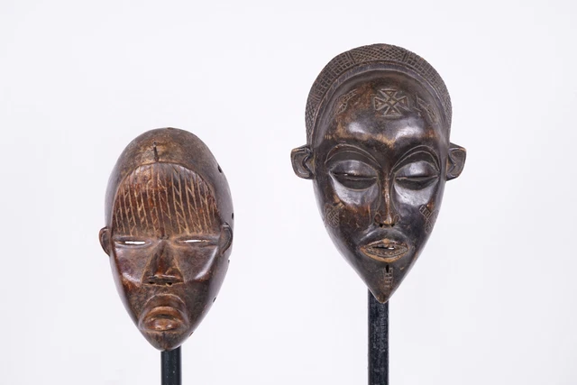 Dan & Chokwe African Masks 8.75"- 9.5" - Ivory Coast & DR Congo