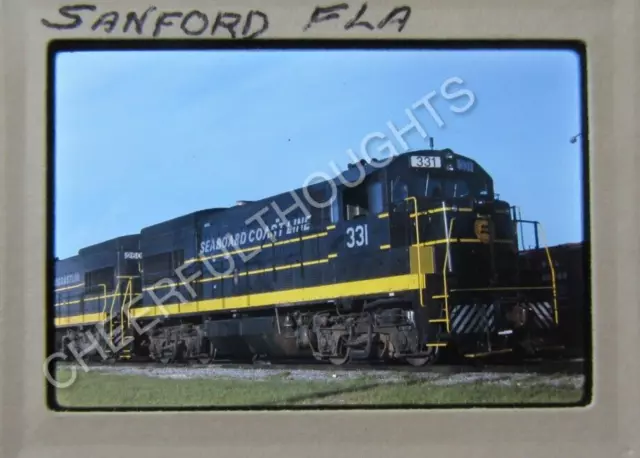 Original  '74 Ektachrome Slide SCL Seaboard Coast Line 331 U18B Sanford    38U47