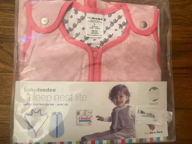 baby deedee sleep sack size L 18-36 months sleep best lite-NEW