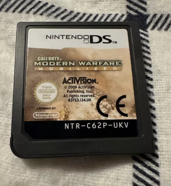 WORKING Call of Duty Modern Warfare 2 Mobilized Nintendo DS Cartridge 2009