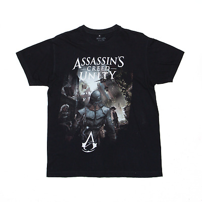 Bioworld ASSASSIN'S CREED UNITY gioco Nero Manica Corta T-shirt Da Uomo S 