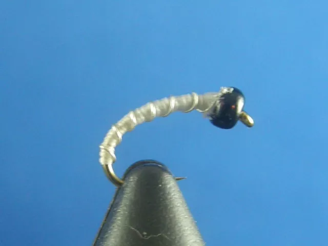 1 dozen Zebra Midge Cream #20, Nymphs, Trout, NR!