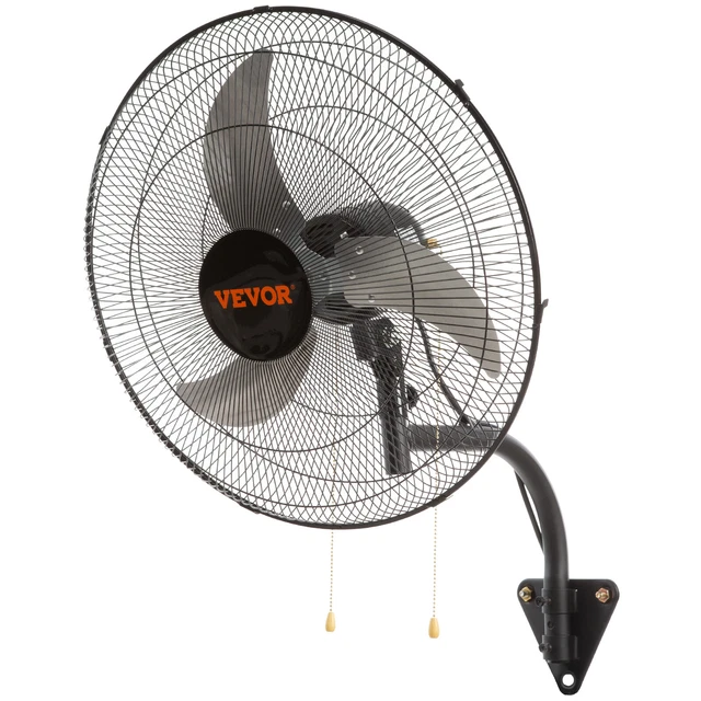 Ventilateur Mural Oscillant Sichler 43 Cm, 20 W - 3 Vitesses, Inclinaison Réglable, Montage Mural, Idéal Pour Chambres Ou Bureaux - 10