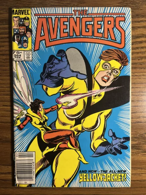 The Avengers 264 Newsstand Key Issue 1St App 2Nd Yellow Jacket Marvel 1986