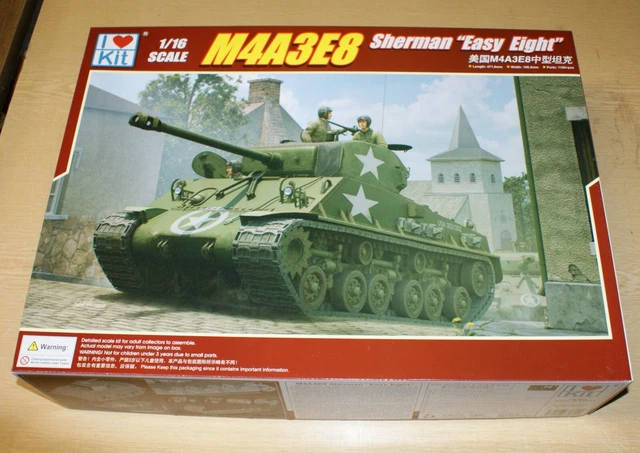 Maquette I LOVE KIT M4A3E8 SHERMAN 1/16 – Char Militaire à Assembler, Neuf