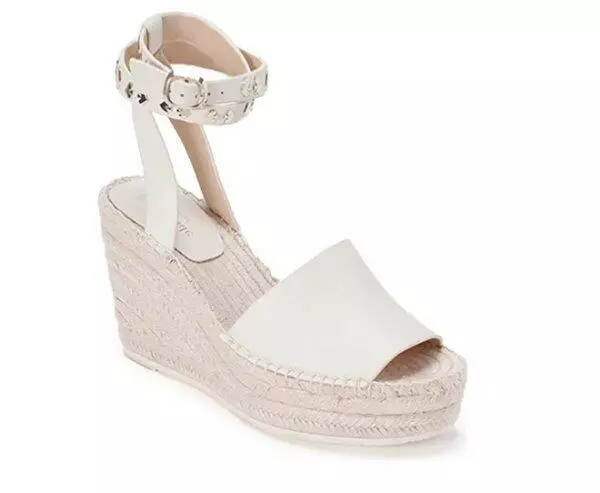 NIB Kate Spade Frenchy Ankle Strap Espadrille Wedge Sandals 9.5