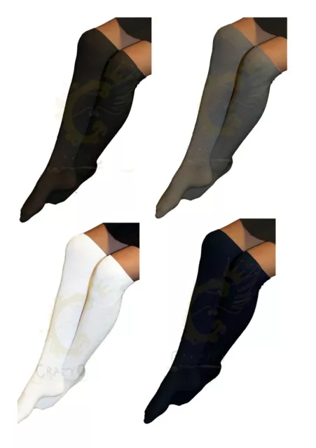 Girls & Ladies 3 Pack Of Plain Knee High Cotton Rich Everyday School Socks Work