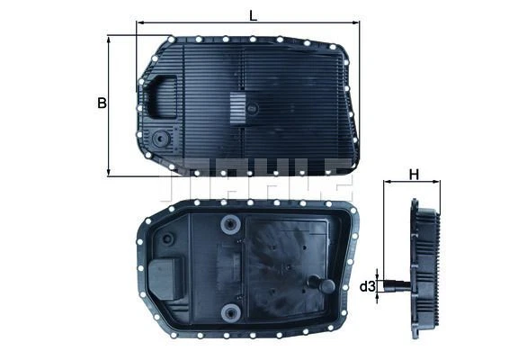 KNECHT MAHLE VASCA OLIO FILTRO OLIO AUTOMATICO + GUARNIZIONE adatta per BMW 1 3 5 6 7 X1