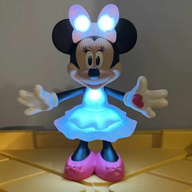 Minnie Mouse Disney Rainbow Dazzle Talking Interactive Light Up Toy 2014 Mattel