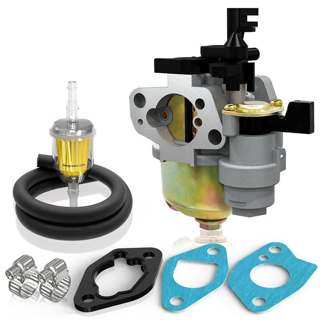 Carburateur De Rechange Pour Moteur GX200 - Avec Levier De Starter Et Robinet De Carburant, Compatible Honda - 2