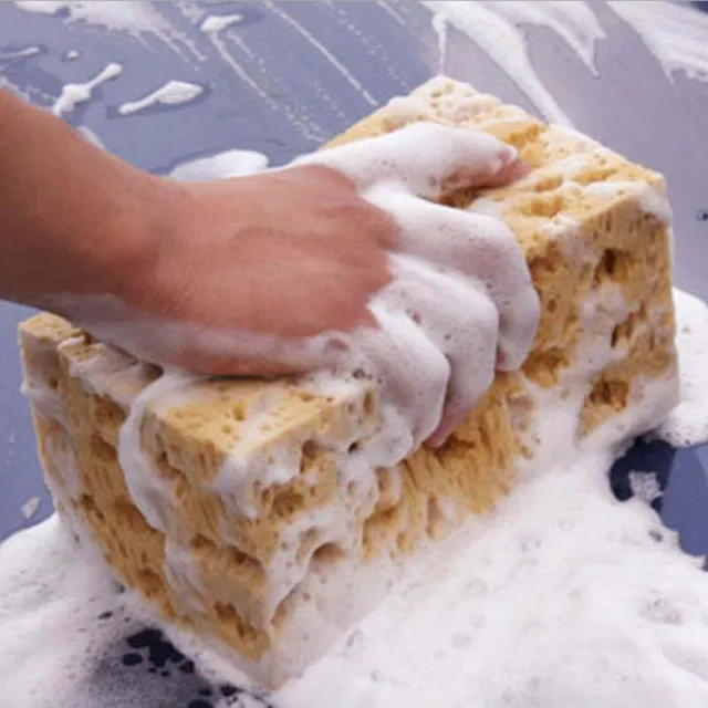 1Pc Car Styling Wash Sponge Soft Large Cleaning Honeycomb Coral Sponge Wash -wf