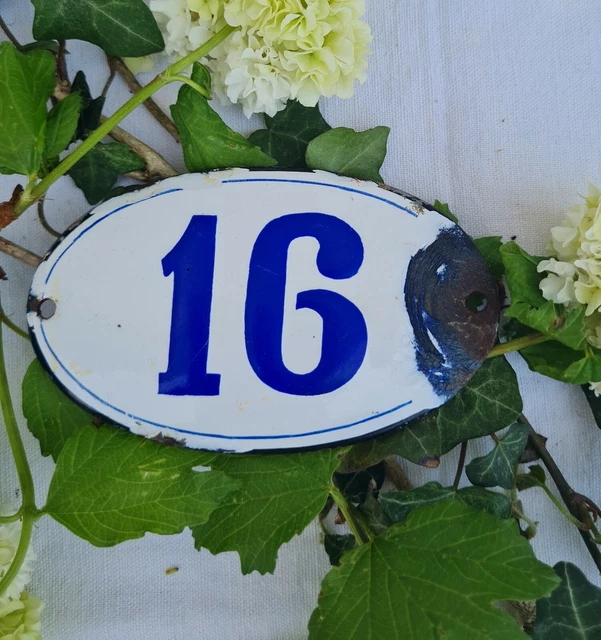 Ancienne Petite Plaque Émaillée