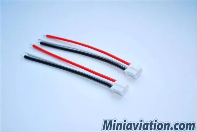 EFlite E-Flight 130x UMX Battery Connector with 26AWG Silicone wire (6 Pack)