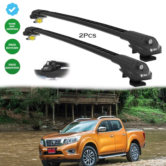 Barres De Toit Transversales Aluminium Gris - Compatible Nissan Navara D23 2016-2021